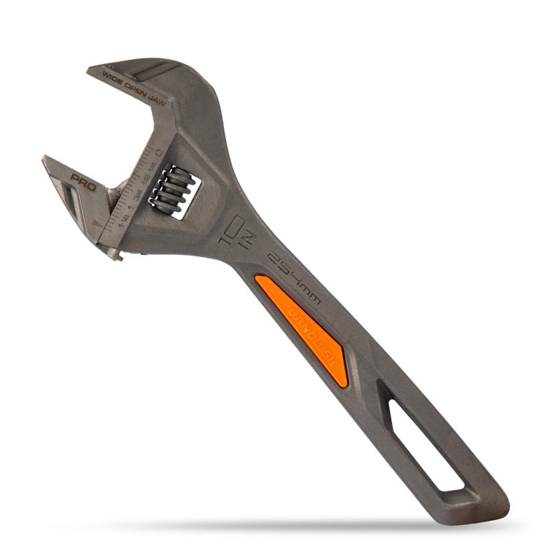 Vanquish 10 Inch Length Adjustable Wrench with 1-1/2 Inch Wide-open Jaw Capacity (3175) - Image 1